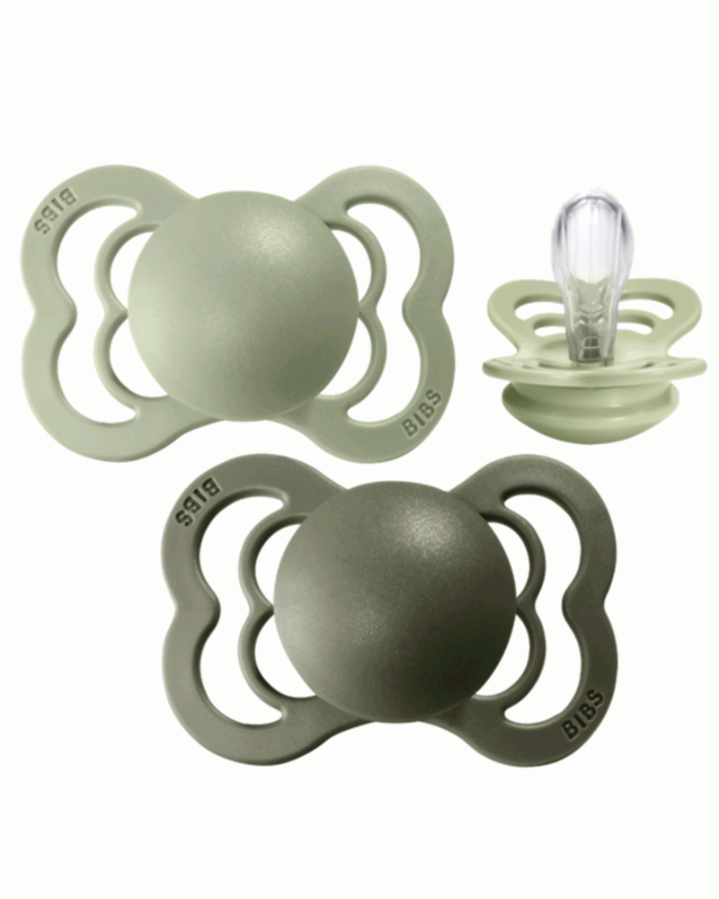 Hunter Green & Sage Silicone - BIBS Supreme