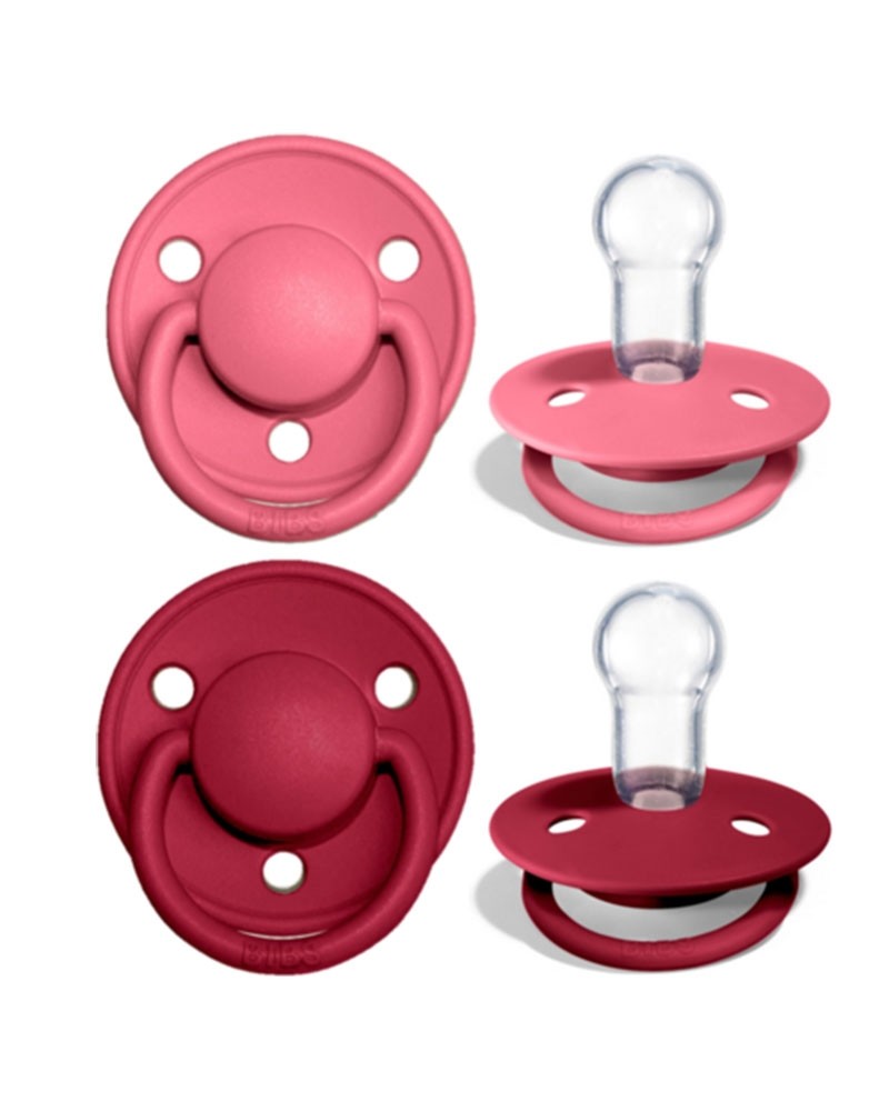 Coral & Ruby Silicone - Bibs de Lux (0-36m)