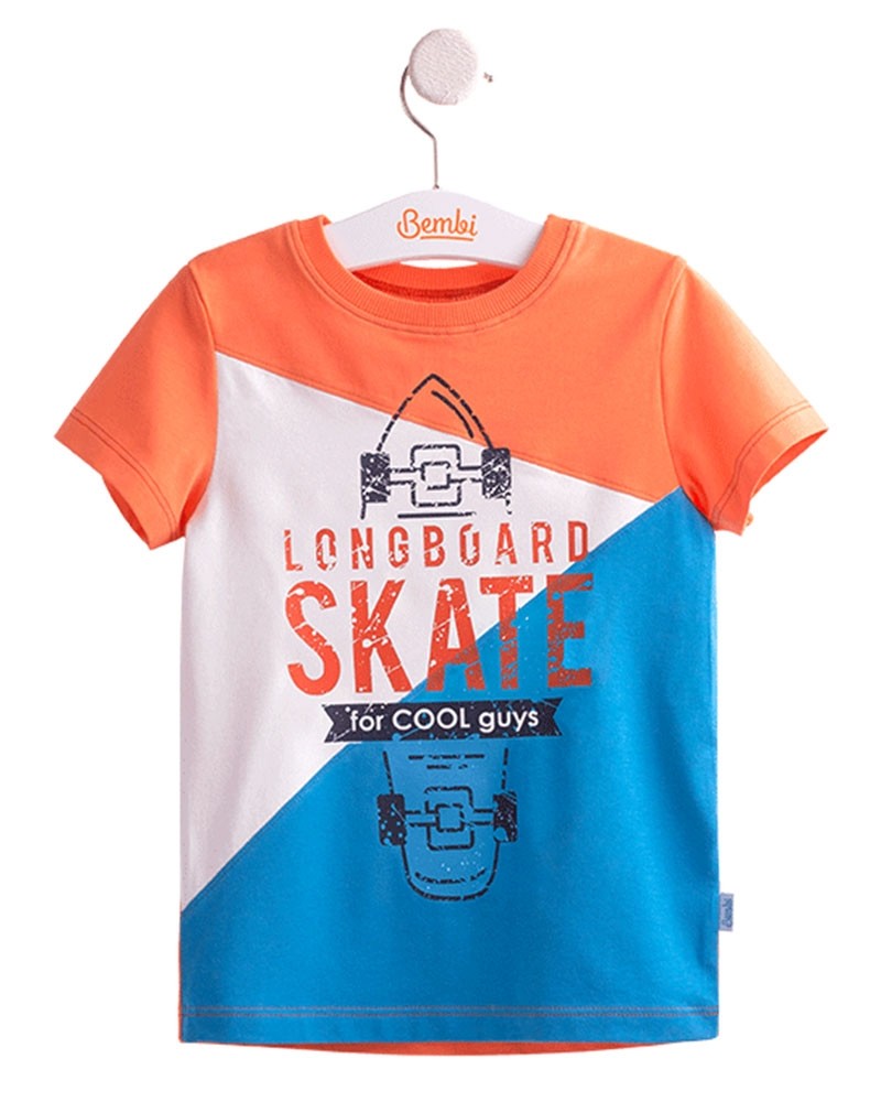 Jungen T Shirt Mit Skate Motiv