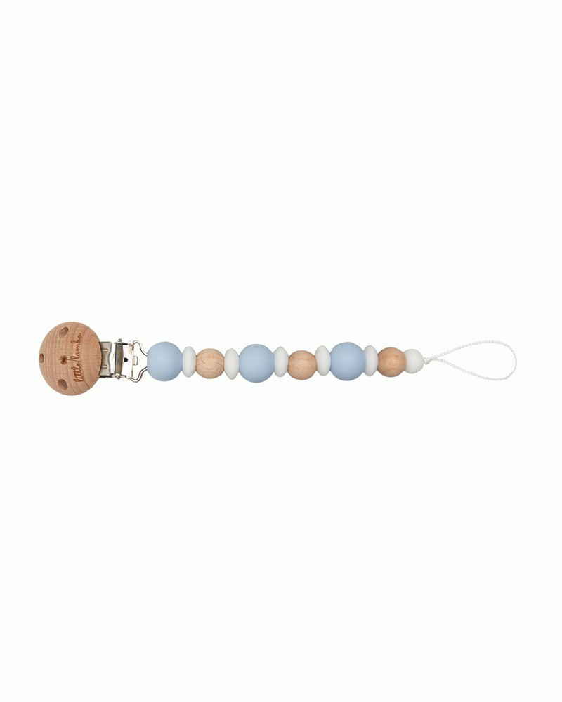 Schnullerkette - Pacifier Clips - Ivy - Baby Blue