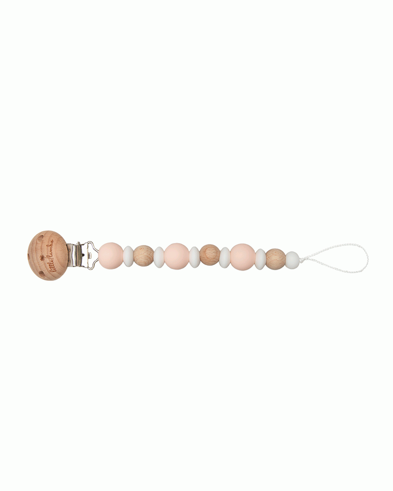 Schnullerkette - Pacifier Clips - Ivy - Blush