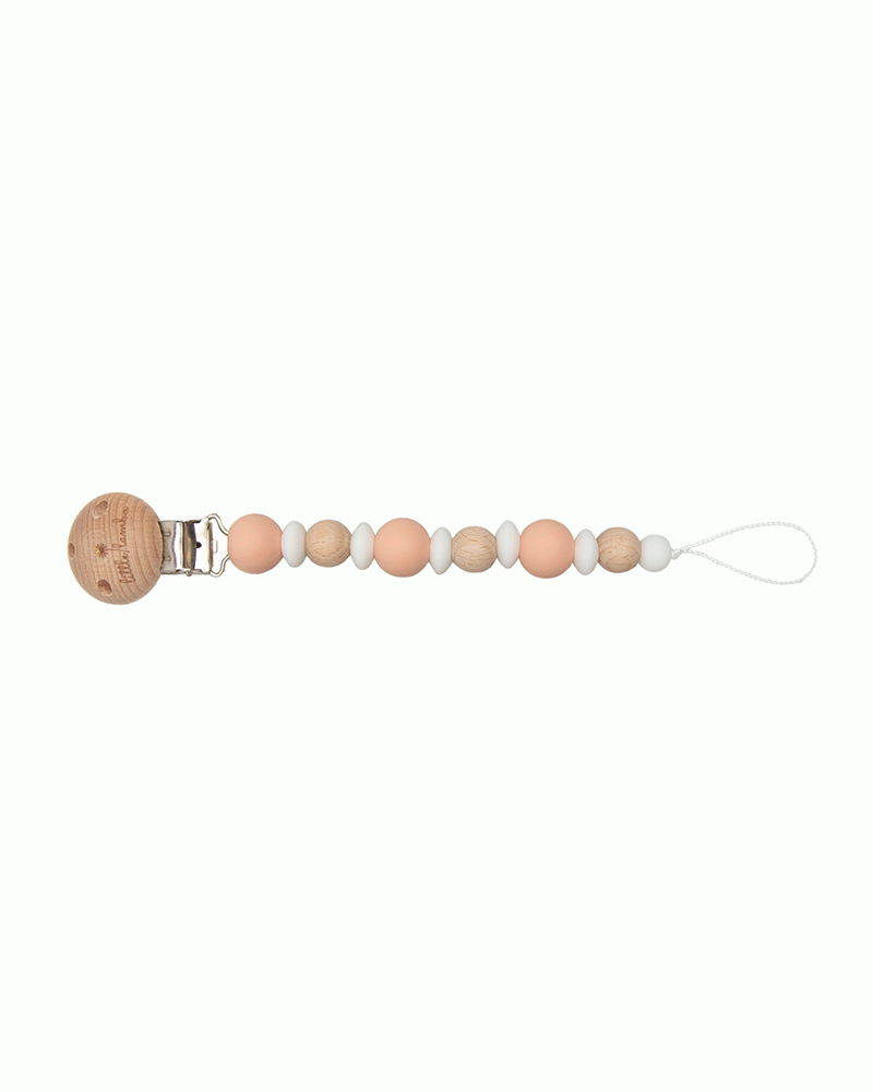 Schnullerkette - Pacifier Clips - Ivy - Peach