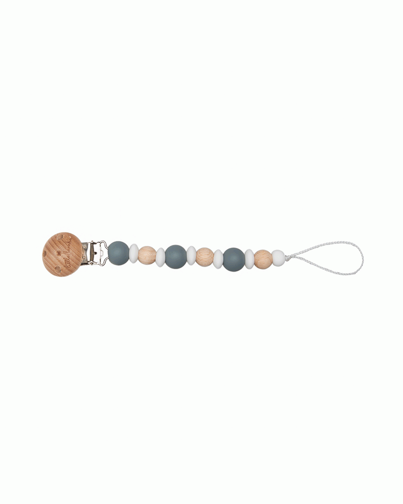 Schnullerkette - Pacifier Clips - Ivy - Stone