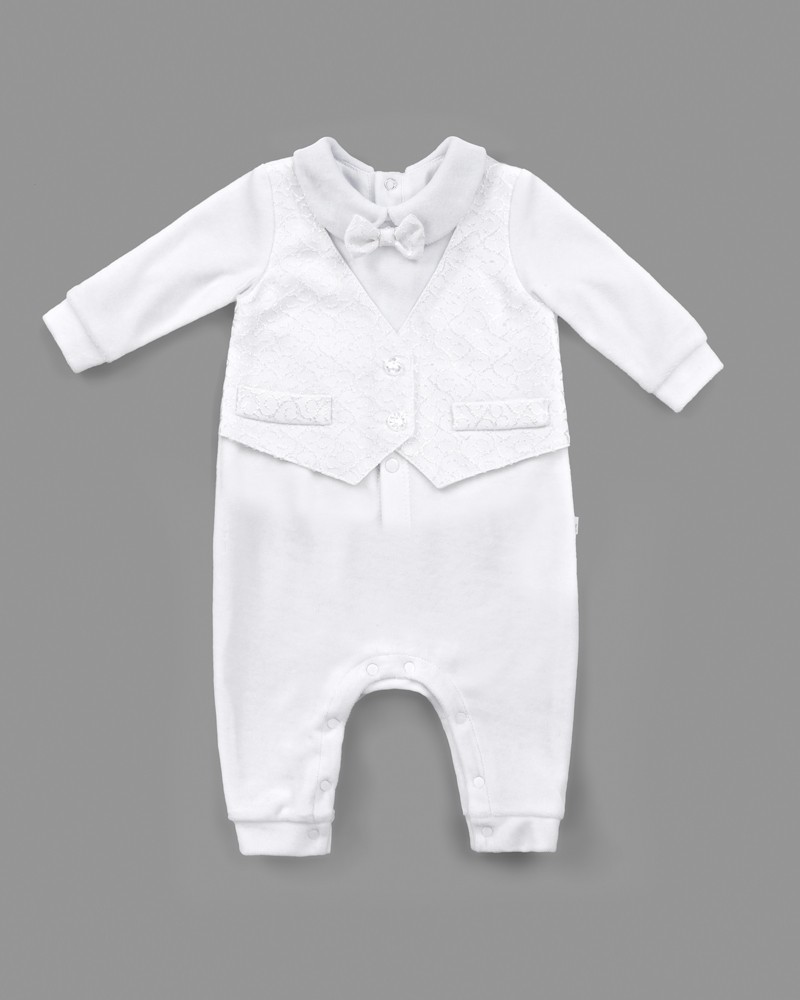 Bembi Taufanzug Taufstrampler Jungen Baumwolle Overall Baby Anzug 