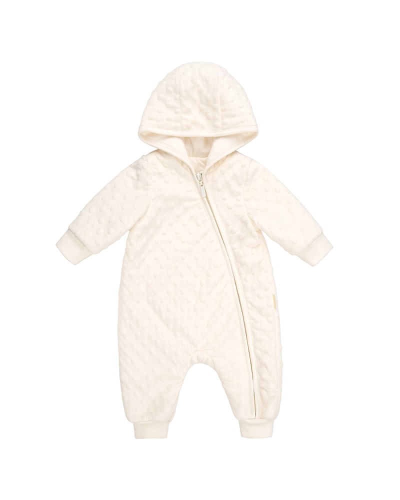 Gefütterter Baby-Overall  Bembi  62-68 | elfenbeinfarben