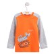 Langarm-Shirt für Baby Jungen, Bagger - orange